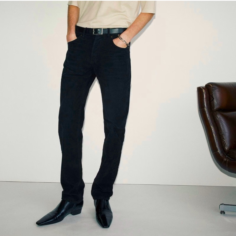 Saint Laurent slim-fit jeans in carbon black denim